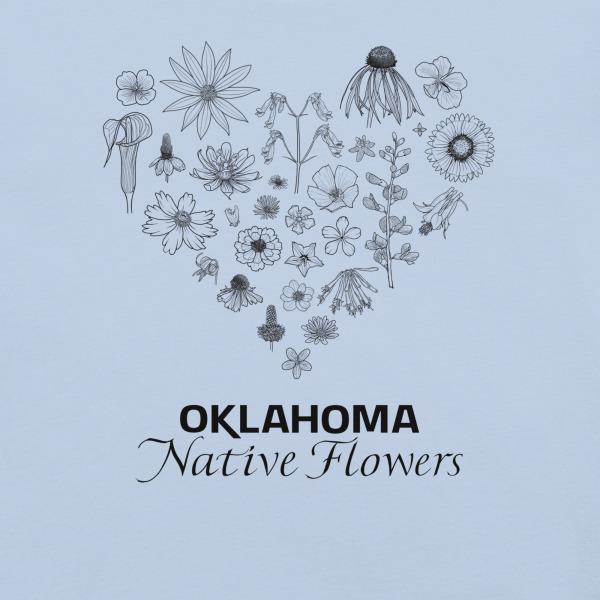 Heart of Oklahoma - Native Flowers (Bella+Canvas) - Image 5