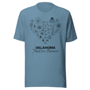 Heart of Oklahoma - Native Flowers (Bella+Canvas)