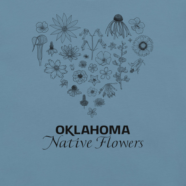 Heart of Oklahoma - Native Flowers (Bella+Canvas) - Image 2