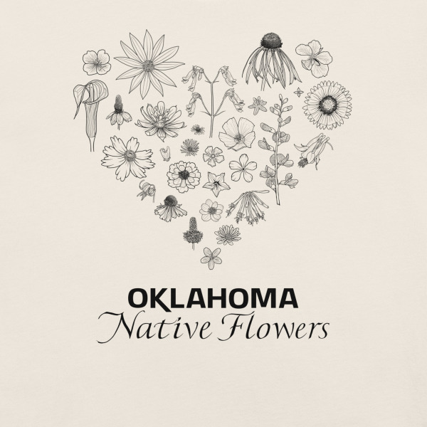 Heart of Oklahoma - Native Flowers (Bella+Canvas) - Image 8