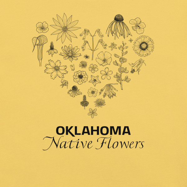 Heart of Oklahoma - Native Flowers (Bella+Canvas) - Image 6