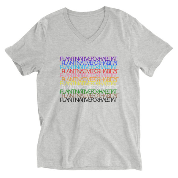 Plant Natie For Habitat - Unisex Short Sleeve V-Neck T-Shirt